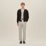 "Detail colore" buttoned cardigan, café
