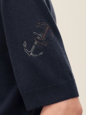"Ancre en H Mini"圓領套頭衫, 檢視: 佩戴, worn, 檢視共4張圖片的第4張