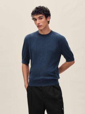 "H Vibration" crewneck sweater, View: Worn, worn, view 2 of 5