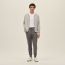 "H Golf" reversible hooded jacket, mastic