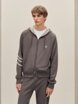 "H Golf" reversible hooded jacket, View: Worn, worn, view 3 of 8