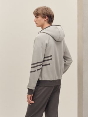 "H Golf" reversible hooded jacket, View: Worn, worn, view 4 of 8