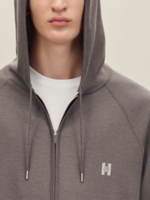 "H Golf" reversible hooded jacket, View: Worn, worn, view 5 of 8