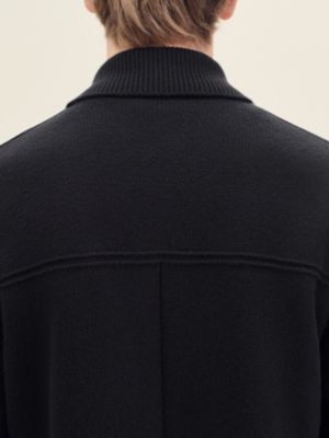 "Devant cuir" buttoned jacket, View: Worn, worn, view 5 of 6