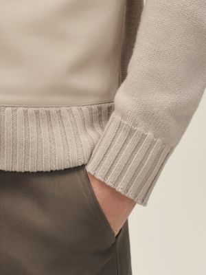 "Devant cuir" buttoned jacket, View: Worn, worn, view 6 of 6