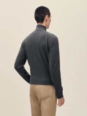 "Devant cuir" zipped jacket, View: Worn, worn, view 4 of 7