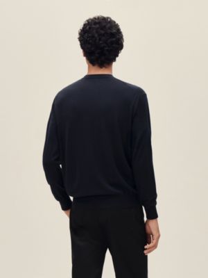 ラウンドネックニット 《H》ディテール, イメージ: 着用例, worn, ビュー3の5
