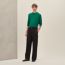 "Detail H" crewneck sweater, menthe