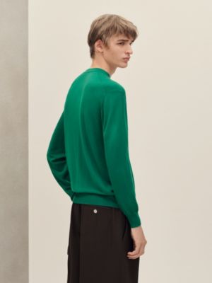 ラウンドネックニット 《H》ディテール, イメージ: 着用例, worn, ビュー3の5