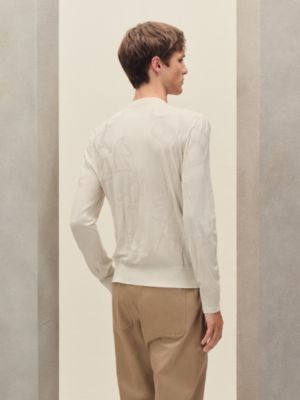 ショートスリーブニット 《カリグラフィ・エケストル》, イメージ: 着用例, worn, ビュー3の5