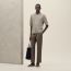 Crewneck sweater, mastic