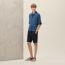 Short-sleeve straight cut shirt, atlantique