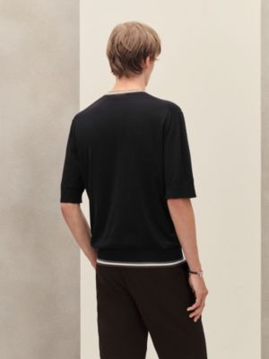 "Rayures & Twist" crewneck sweater, View: Worn, worn, view 3 of 5