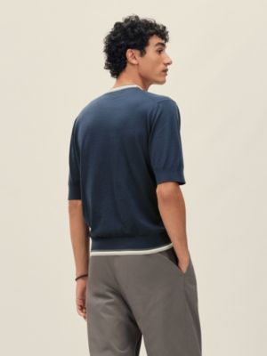 "Rayures & Twist" crewneck sweater, View: Worn, worn, view 3 of 5