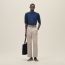 "H'cheval Poinconne" crewneck sweater, indigo