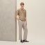 "H'cheval Poinconne" polo shirt, taupe