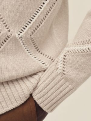 "Jour et Ajours" buttoned cardigan, View: Worn, worn, view 6 of 6