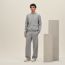 Voyage capsule crewneck sweater, acier