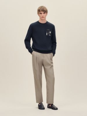 "Ex-Libris" crewneck sweater