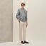 "Ex-Libris" crewneck sweater, gris