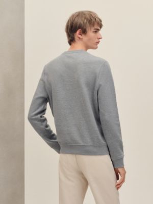 Sudadera con cuello redondo y aplique en seda "Ex-Libris", Vista: Ver artículo puesto, worn, vista 3 de 5