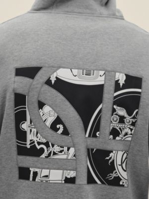 "Ex-Libris" zipped hooded sweater, View: front, front, view 5 of 5