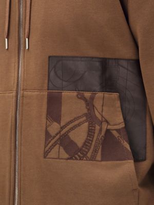 "Eperon d'Or en Perspective" zipped hooded sweater, View: front, front, view 5 of 5