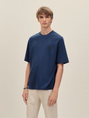 Camiseta con miniaplique en piel "H'Cheval", Vista: Ver artículo puesto, worn, vista 2 de 4