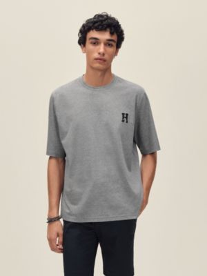 Camiseta con miniaplique en piel "H'Cheval", Vista: Ver artículo puesto, worn, vista 2 de 4