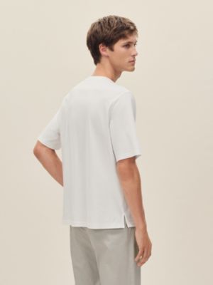 Tシャツ ミニレザーパッチ 《アッシュヴァル》, イメージ: 着用例, worn, ビュー3の4