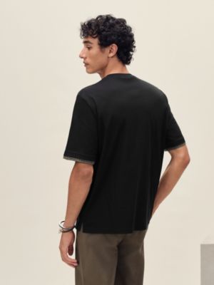 T-shirt with "Sellier" detail, View: Worn, worn, view 3 of 4