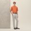 T-shirt with "Sellier" detail, orange brûlé
