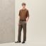 T-shirt with "Sellier" detail, caramel