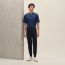 T-shirt with "Sellier" detail, indigo