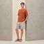 "Piqures sellier" t-shirt, orange brûlé