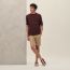 "Piqures sellier" t-shirt, bourgogne