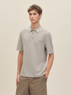 "Piqures sellier" polo shirt, View: Worn, worn, view 2 of 5