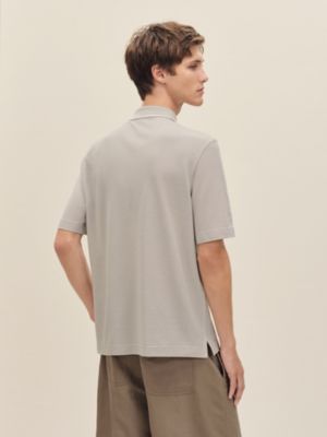 "Piqures sellier" polo shirt, View: Worn, worn, view 3 of 5