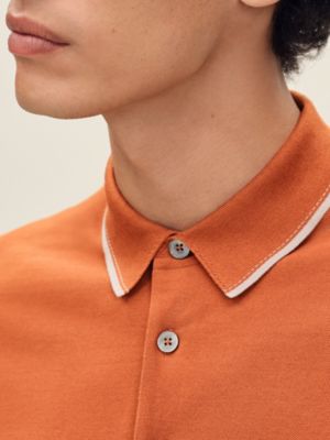 "Piqures sellier" polo shirt, View: Worn, worn, view 4 of 5