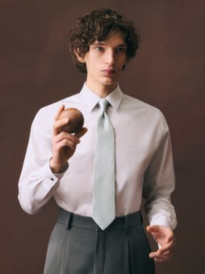 シルクタイ 8&nbsp;cm 《Hトレフル》, イメージ: 着用例, worn, ビュー2の3