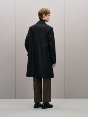Abrigo Émile con detalles en piel, Vista: Ver artículo puesto, worn, vista 3 de 7