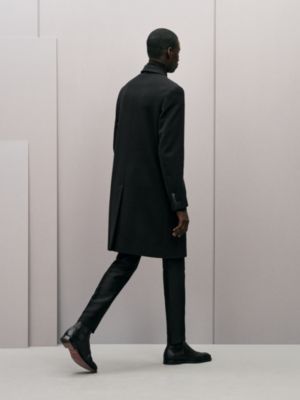 コート 《エミール》 フロントレザーディテール, イメージ: 着用例, worn, ビュー3の8