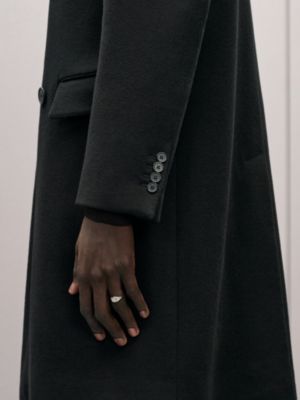 コート 《エミール》 フロントレザーディテール, イメージ: 着用例, worn, ビュー6の8