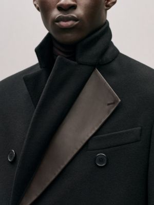 コート 《エミール》 フロントレザーディテール, イメージ: 着用例, worn, ビュー7の8