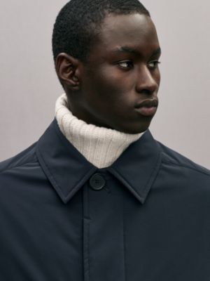 Raincoat with leather details, View: Worn, worn, view 5 of 6