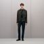 Cashmere zipped straight cut jacket with leather details, taupe, We will notify you when this product is back in stock