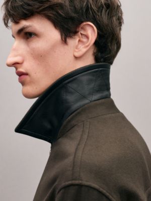 Gerade geschnittener Blouson mit Reißverschluss und Lederdetails, Ansicht: Getragene Ansicht, worn, Ansicht 6 von 7