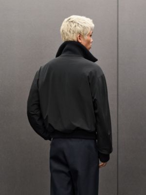 Cashmere rib-trim jacket, View: Worn, worn, view 4 of 8