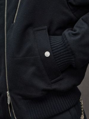 Cashmere rib-trim jacket, View: Worn, worn, view 7 of 8