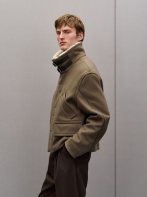 Straight cut wool jacket, View: Worn, worn, view 3 of 8